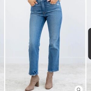 Good American Curve Straight Leg Jeans, Size 14/32